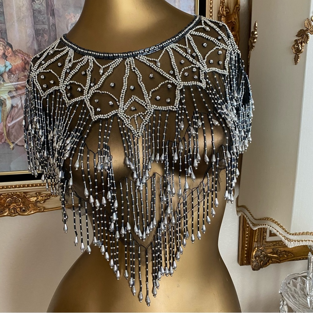 Vintage Beaded Shawl